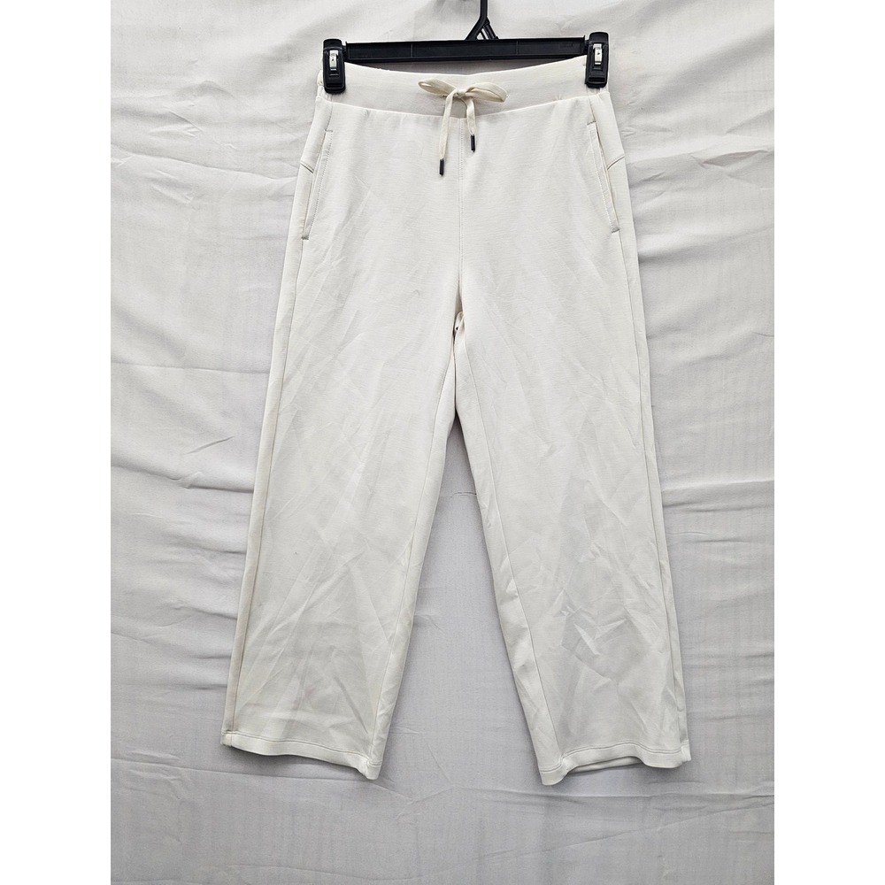 Member's Mark Womens Sandwash Crop Pants Cream Modal Blend Casual Size XS